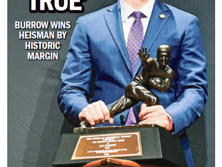 Sports Section - Joe Burrow Heisman Winner Front Page 1C Online Sale