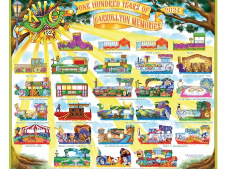 Krewe of Carrollton - 2024 Carnival Bulletin Poster For Cheap