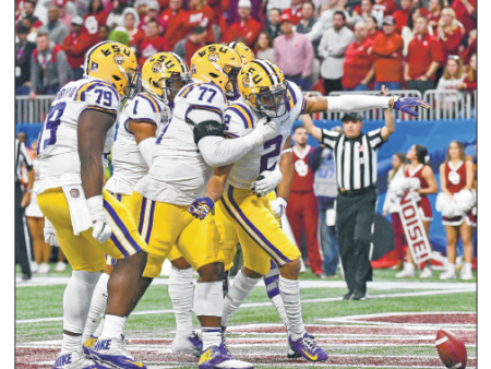 LSU vs. Oklahoma - Peach Bowl Champions 2019 Hot on Sale