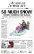 SO MUCH SNOW! - Commemorative Front Page Poster For Discount