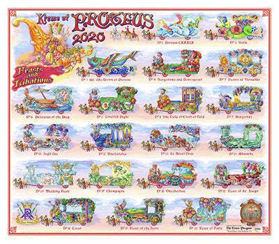 Krewe of Proteus - 2020 Carnival Bulletin Poster Online now