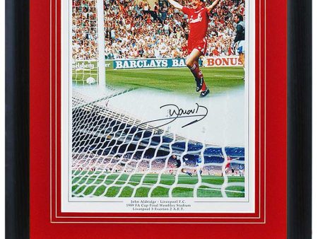 John Aldridge Liverpool Legend Hand Signed 1989 FA Cup 16x12   Montage COA Online Hot Sale