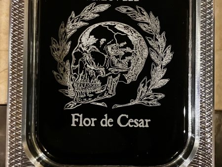 Flor de Cesar One Finger Rectangular Billet Aluminum Black Ashtray Discount