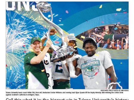 COTTON CHAMPS - Tulane wins the 2023 Cotton Bowl! on Sale