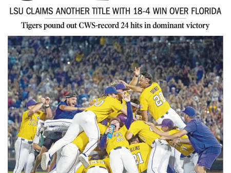 FULL NEWSPAPER! - June 27th Edition of The Advocate - LSU wins Seventh National Championship Online