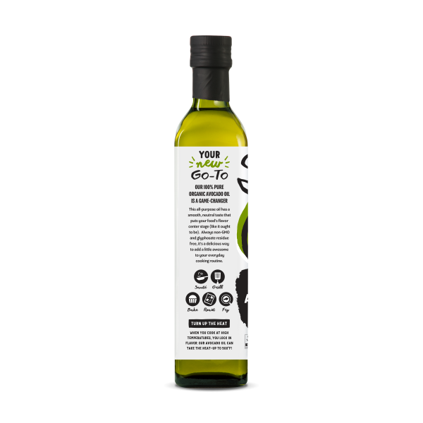 100% Pure Organic Avocado Oil 500ml Glass Bottle Sale