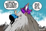 Limited Edition (50) Cartoon from Walt Handelsman - Wise One on Sale