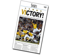 LSU BASEBALL - VICTORY! -2009 College World Series Front on Sale