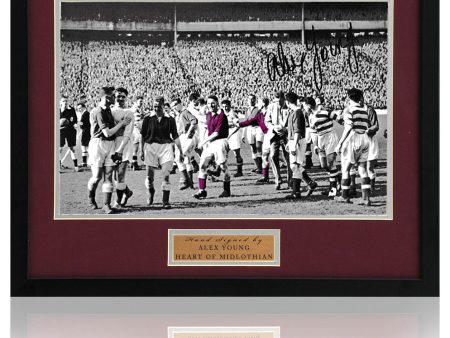 Alex Young Hearts Hand Signed 12x8   Heart of Midlothian AFTAL COA Online Sale