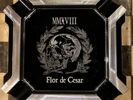 Flor de Cesar Four Finger Chamfered Billet Aluminum Black Square Ashtray For Discount