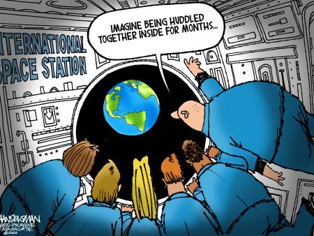 Limited Edition (50) Cartoon from Walt Handelsman - Huddled Together Discount