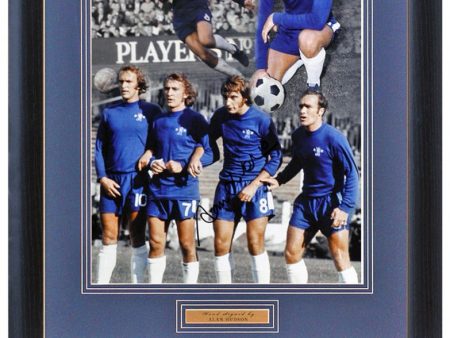 Alan Hudson Hand Signed 16x12   Chelsea Montage AFTAL COA Sale