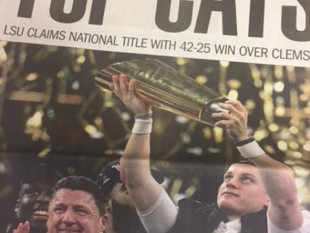 LSU Wins National Championship Times-Picayune Newspaper Online Sale