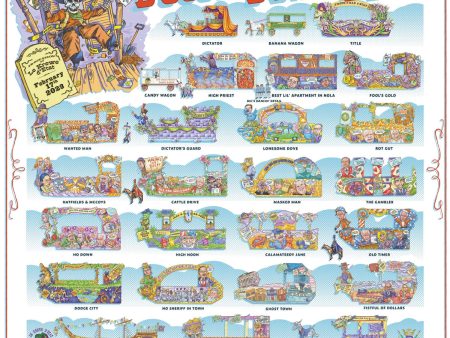 Krewe D Etat - 2023 Carnival Bulletin Poster Discount