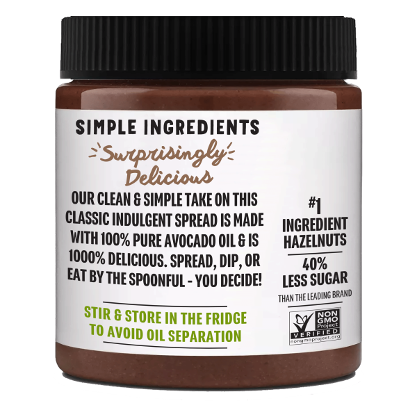 Chocolate Hazelnut Spread With Avocado Oil Supply