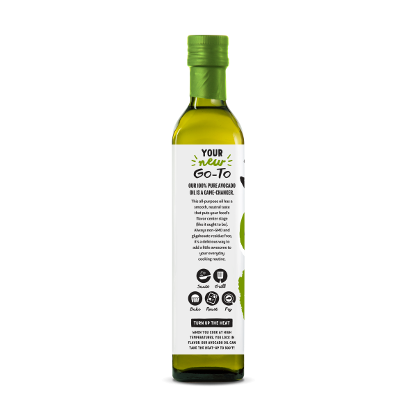 100% Pure Avocado Oil 500ml Glass Bottle For Discount