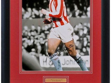 Alan Hudson Stoke City Legend Hand Signed 16x12   Photograph AFTAL COA Hot on Sale