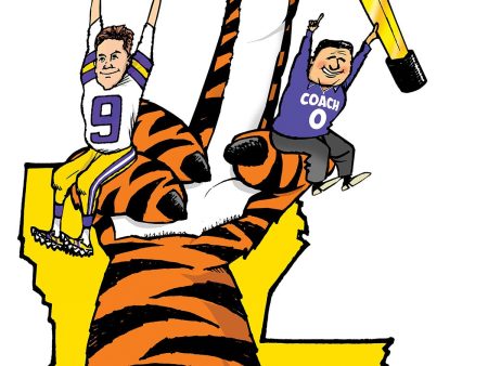 LIMITED EDITION: Walt Handelsman - LSU wins 2020 National Championship! Signed and numbered Cheap