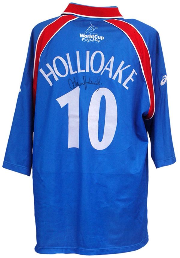 Adam Hollioake Match Worn & Hand Signed England ICC World Cup  99 Cricket Shirt AFTAL COA Online now