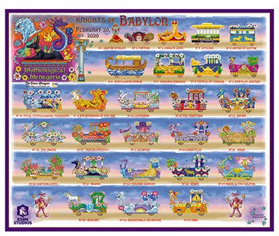 Krewe of Babylon - 2020 Carnival Bulletin Poster Hot on Sale