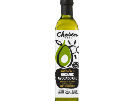 100% Pure Organic Avocado Oil 500ml Glass Bottle Sale