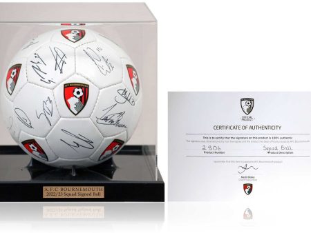 AFC Bournemouth Autographed Football Hand Signed by 2022 23 First Team Squad Club COA Online Hot Sale