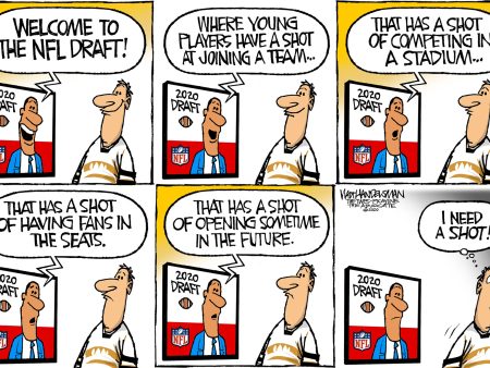 Limited Edition (50) Cartoon from Walt Handelsman - NFL Draft For Cheap