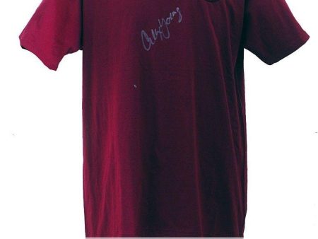 Heart of Midlothian Retro Shirt Hand Signed by Alex Young AFTAL COA Hearts For Discount