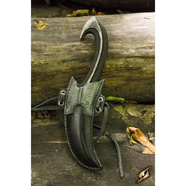 Dark Elven Throwing Knife with Holder on Sale