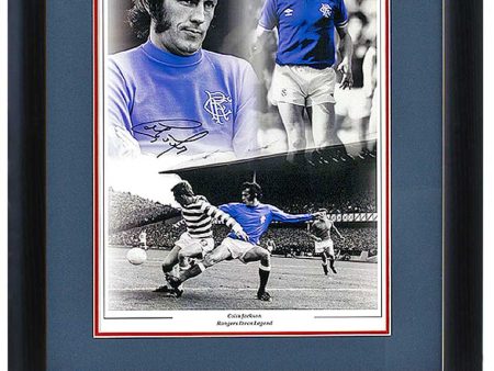 Colin Jackson Rangers Legend Hand Signed 16x12  Montage AFTAL COA Online now