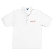 Advocate Polo - Red Logo on White Shirt Sale