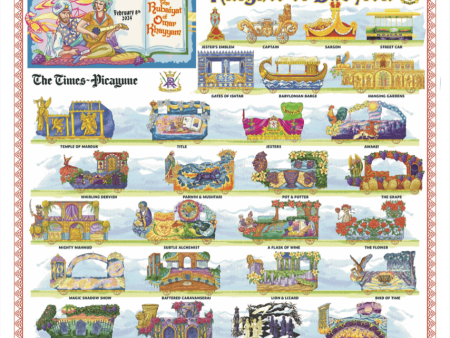 Krewe of Babylon - 2024 Carnival Bulletin Poster Online Hot Sale