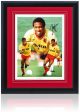 John Barnes Watford Legend Hand Signed 16x12   Montage COA Online Sale