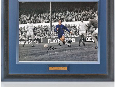 Alan Hudson Chelsea Legend Hand Signed 16x12   Photograph AFTAL COA For Sale