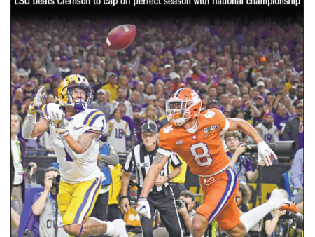 LSU vs. Clemson 2020 National Championship - HOLD THAT TITLE! 1C Hot on Sale