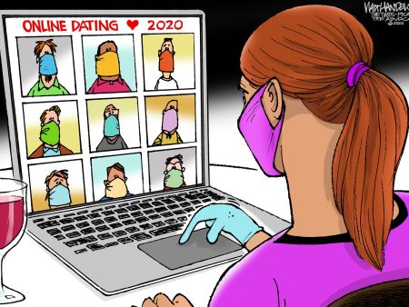 Limited Edition (50) Cartoon from Walt Handelsman - Online Dating Hot on Sale