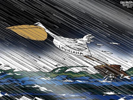 Hurricane Ida Cartoon from Walt Handelsman Hot on Sale