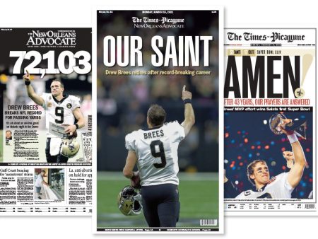 Drew Brees - Three-Poster Commemorative Set Sale