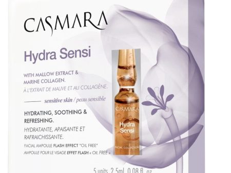 Ampulės veido odai Casmara Hydra Sensi Ampoule CASA00014, drėkinančios, atgaivinančios veido odą, 2.5 ml, 5 vnt Online