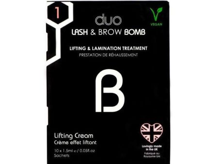 Antakių ir blakstienų laminavimo pirmas žingsnis Beautiful Brows & Lashes Professional BOMB Step 1 BOMB4, blakstienas ir antakius prisotinantis kremas, 10 vnt x 1.5 ml Cheap