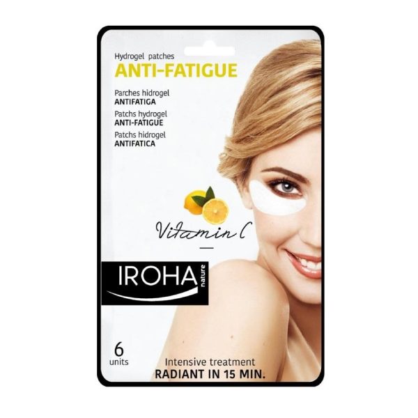 Paakių kaukė Iroha Eye Pads Antifatigue Vitamin C, hidrogelinė, su vitaminu C, gaivina odą, 3 poros pagalvėlių Online now