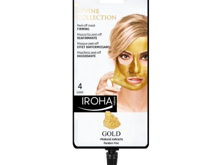 Stangrinamoji veido kaukė Iroha Divine Collection Peel-off Mask Gold, nuplėšiama, 4 kartams For Sale