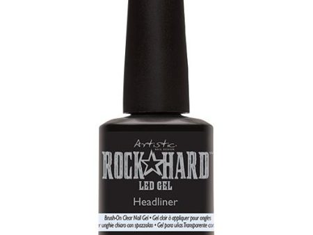 Viršutinis skaidraus gelinio lako sluoksnis Artistic Rock Hard Brush On Clear Gel, 15 ml Online Hot Sale