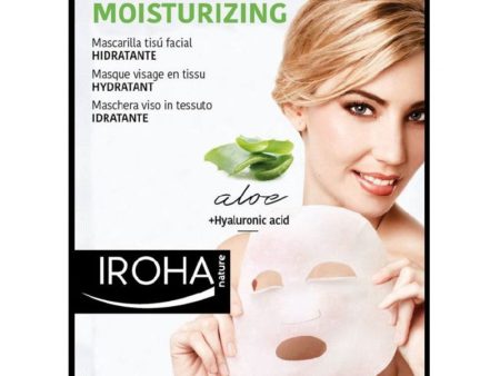 Veido kaukė Iroha Aloe Green Tea Hyaluronic Acid Mask su Aloe Vera, žaliaja arbata ir hialuronu, 23 ml Online Sale