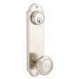 Emtek 8856RK Dummy Pair Keyed , Sideplate Locksets Delaware 5-1 2  Center to Center Keyed , Rope Knob Fashion