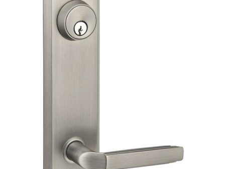 Emtek 8980EB Passage Single Keyed , Sideplate Locksets Quincy 5-1 2  Center to Center Keyed , Ebony Knob Online Hot Sale