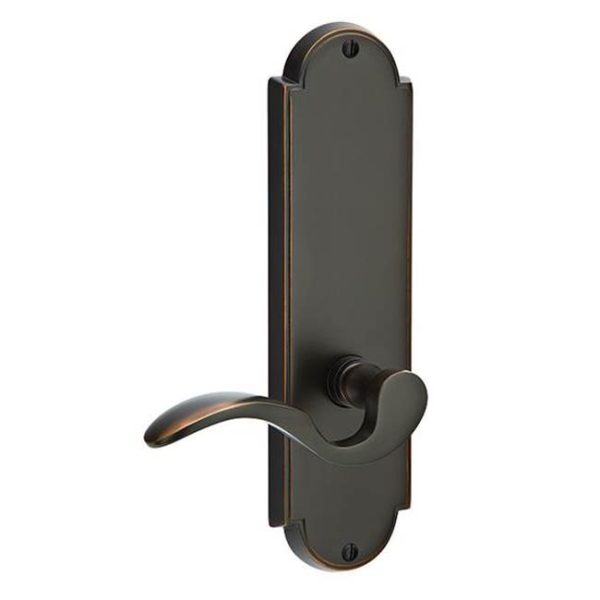 Emtek 8816BRL Privacy , Sideplate Locksets Delaware Non-Keyed 9  , Breslin Lever For Sale