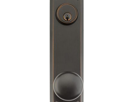 Emtek 8980BT Passage Single Keyed , Sideplate Locksets Quincy 5-1 2  Center to Center Keyed , Belmont Knob For Discount